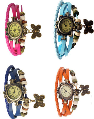 NS18 Vintage Butterfly Rakhi Combo of 4 Pink, Blue, Sky Blue And Orange Watch - For Women
NS18 Vintage Butterfly Rakhi Combo of 4 Pink, Blue, Sky Blue And Orange Watch - For Women
