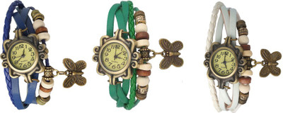 NS18 Vintage Butterfly Rakhi Watch Combo of 3 Blue, Green And White Watch - For Women
NS18 Vintage Butterfly Rakhi Watch Combo of 3 Blue, Green And White Watch - For Women