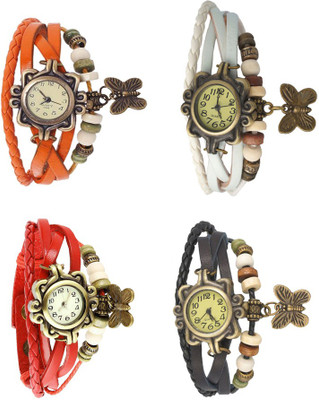 Kissu Vintage Rakhi Combo of 4 Orange, Red, White And Black Watch - For Women
Kissu Vintage Rakhi Combo of 4 Orange, Red, White And Black Watch - For Women
