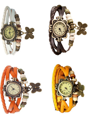 NS18 Vintage Butterfly Rakhi Combo of 4 White, Orange, Brown And Yellow Watch - For Women
NS18 Vintage Butterfly Rakhi Combo of 4 White, Orange, Brown And Yellow Watch - For Women