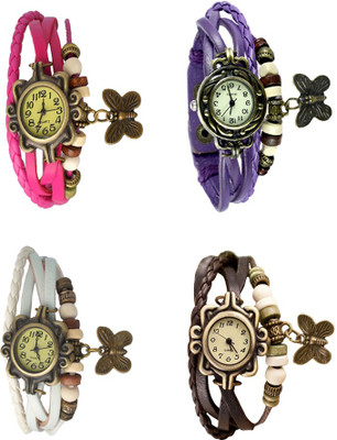 NS18 Vintage Butterfly Rakhi Combo of 4 Pink, White, Purple And Brown Watch - For Women
NS18 Vintage Butterfly Rakhi Combo of 4 Pink, White, Purple And Brown Watch - For Women