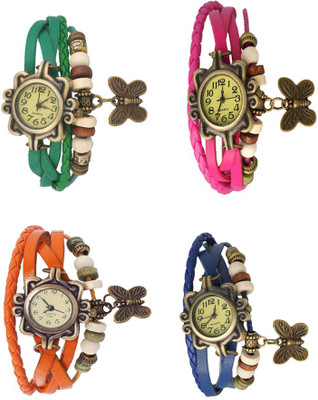 NS18 Vintage Butterfly Rakhi Combo of 4 Green, Orange, Pink And Blue Watch - For Women
NS18 Vintage Butterfly Rakhi Combo of 4 Green, Orange, Pink And Blue Watch - For Women