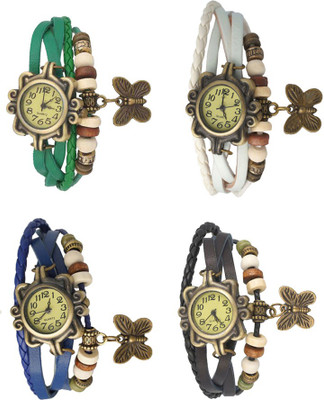 NS18 Vintage Butterfly Rakhi Combo of 4 Green, Blue, White And Black Watch - For Women
NS18 Vintage Butterfly Rakhi Combo of 4 Green, Blue, White And Black Watch - For Women