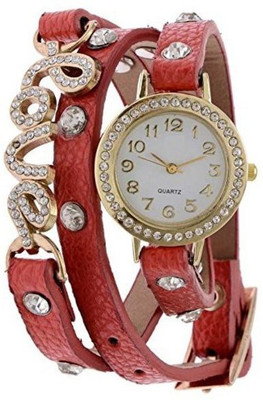 RIDASU Ri Stylish Red Love Watch - For Girls