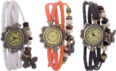 Rokcy Vintage Look Butterfly Analogue Beige Dial Girls' Watch Combo, Pack of 3 - BFLY Watch - For Women
Rokcy Vintage Look Butterfly Analogue Beige Dial Girls' Watch Combo, Pack of 3 - BFLY Watch - For Women
