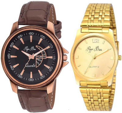 Pappi Boss - PACK OF 2 - Sober Look Watch - For Men
