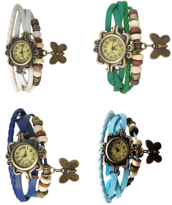 Kissu Vintage Rakhi Combo of 4 White, Blue, Green And Sky Blue Watch - For Women
Kissu Vintage Rakhi Combo of 4 White, Blue, Green And Sky Blue Watch - For Women