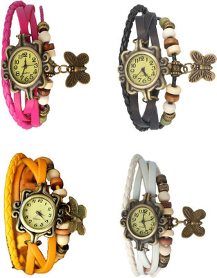NS18 Vintage Butterfly Rakhi Combo of 4 Pink, Yellow, Black And White Watch - For Women
NS18 Vintage Butterfly Rakhi Combo of 4 Pink, Yellow, Black And White Watch - For Women