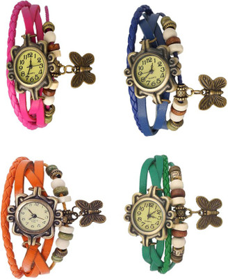 NS18 Vintage Butterfly Rakhi Combo of 4 Pink, Orange, Blue And Green Watch - For Women
NS18 Vintage Butterfly Rakhi Combo of 4 Pink, Orange, Blue And Green Watch - For Women