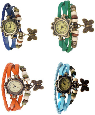 Kissu Vintage Rakhi Combo of 4 Blue, Orange, Green And Sky Blue Watch - For Women
Kissu Vintage Rakhi Combo of 4 Blue, Orange, Green And Sky Blue Watch - For Women