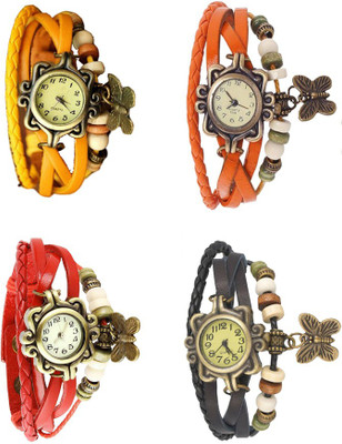 Kissu Vintage Rakhi Combo of 4 Yellow, Red, Orange And Black Watch - For Women
Kissu Vintage Rakhi Combo of 4 Yellow, Red, Orange And Black Watch - For Women