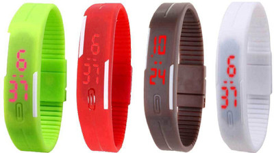 Kissu Led Magnet Band Combo of 4 Green, Red, Brown And White Watch - For Men & Women
Kissu Led Magnet Band Combo of 4 Green, Red, Brown And White Watch - For Men & Women