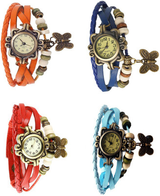 NS18 Vintage Butterfly Rakhi Combo of 4 Orange, Red, Blue And Sky Blue Watch - For Women
NS18 Vintage Butterfly Rakhi Combo of 4 Orange, Red, Blue And Sky Blue Watch - For Women