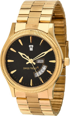 Swiss Trend ST2165 Golden Finish Watch - For Men