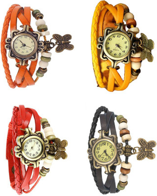 Kissu Vintage Rakhi Combo of 4 Orange, Red, Yellow And Black Watch - For Women
Kissu Vintage Rakhi Combo of 4 Orange, Red, Yellow And Black Watch - For Women