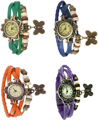 NS18 Vintage Butterfly Rakhi Combo of 4 Green, Orange, Blue And Purple Watch - For Women
NS18 Vintage Butterfly Rakhi Combo of 4 Green, Orange, Blue And Purple Watch - For Women