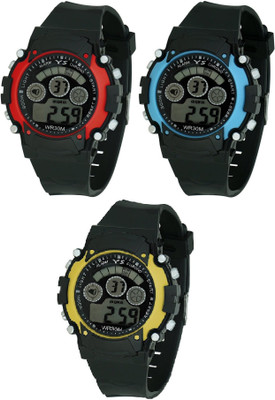 Pappi Boss Pappi Boss Pack of 3 Red, Blue & Yellow Dial Sports Watch - For Boys & Girls
Pappi Boss Pappi Boss Pack of 3 Red, Blue & Yellow Dial Sports Watch - For Boys & Girls