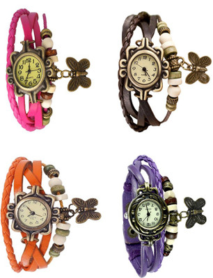 Kissu Vintage Rakhi Combo of 4 Pink, Orange, Brown And Purple Watch - For Women
Kissu Vintage Rakhi Combo of 4 Pink, Orange, Brown And Purple Watch - For Women
