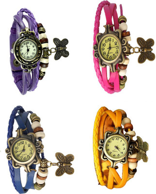 Kissu Vintage Rakhi Combo of 4 Purple, Blue, Pink And Yellow Watch - For Women
Kissu Vintage Rakhi Combo of 4 Purple, Blue, Pink And Yellow Watch - For Women