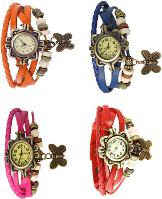 NS18 Vintage Butterfly Rakhi Combo of 4 Orange, Pink, Blue And Red Watch - For Women
NS18 Vintage Butterfly Rakhi Combo of 4 Orange, Pink, Blue And Red Watch - For Women
