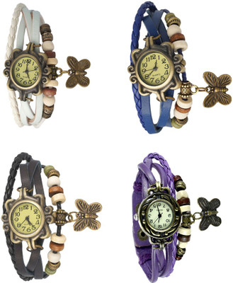 Kissu Vintage Rakhi Combo of 4 White, Black, Blue And Purple Watch - For Women
Kissu Vintage Rakhi Combo of 4 White, Black, Blue And Purple Watch - For Women