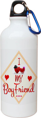 SKY TRENDS Opaque Series 600 ml Water Bottle(Set of 1, White)