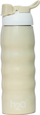 Akrobo H2O 600 ml Water Bottle(Set of 1, White)