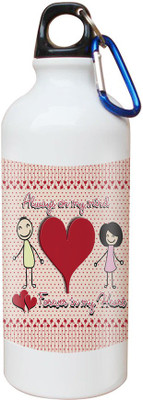 SKY TRENDS Opaque Series 600 ml Water Bottle(Set of 1, White)