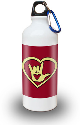 Sky Trends Gift White Sipper 600 ml Water Bottle(Set of 1, White)