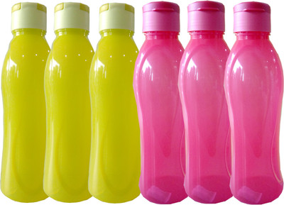 Shreejee CLASSIC 1000 ml Water Bottles(Set of 6, RED,YELLOW)