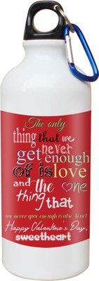 SKY TRENDS Opaque Series 600 ml Water Bottle(Set of 1, White)