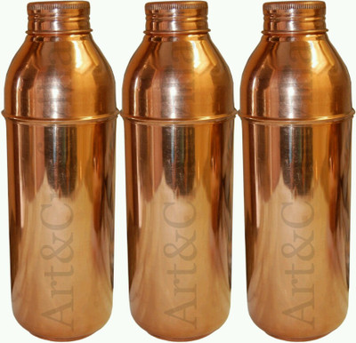 Clickmart Fanta 850 ml Water Bottles(Set of 3, Copper)