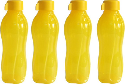 Tupperware Aquasafe 500 ml Water Bottles(Set of 4, Yellow)