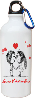 SKY TRENDS Opaque Series 600 ml Water Bottle(Set of 1, White)