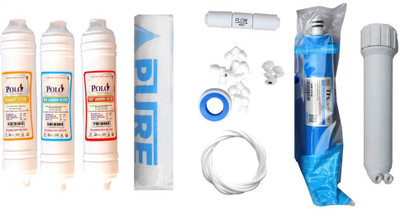 Polo 1 Year RO service Kit with Inline set, TFC-Micro (MCM) 80 GPD membrane, Housing (MH), Spun and Other Accessories Solid Filter Cartridge(0.001, Pack of 10)
Polo 1 Year RO service Kit with Inline set, TFC-Micro (MCM) 80 GPD membrane, Housing (MH), Spun and Other Accessories Solid Filter Cartridge(0.001, Pack of 10)