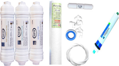 Duster 1 Year RO service Kit with Inline set, Pentair 75 GPD membrane, Spun and Other Accessories Solid Filter Cartridge(0.001, Pack of 9)
Duster 1 Year RO service Kit with Inline set, Pentair 75 GPD membrane, Spun and Other Accessories Solid Filter Cartridge(0.001, Pack of 9)