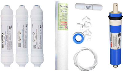 Duster 1 Year RO service Kit with Inline set, Filmtec Dow 75 GPD membrane, Spun and Other Accessories Solid Filter Cartridge(0.001, Pack of 9)
Duster 1 Year RO service Kit with Inline set, Filmtec Dow 75 GPD membrane, Spun and Other Accessories Solid Filter Cartridge(0.001, Pack of 9)