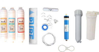 Polo 1 Year RO service Kit with Inline set, Vontron 75 GPD membrane, Housing (MH), Bowl, Spun and Other Accessories Solid Filter Cartridge(0.001, Pack of 12)
Polo 1 Year RO service Kit with Inline set, Vontron 75 GPD membrane, Housing (MH), Bowl, Spun and Other Accessories Solid Filter Cartridge(0.001, Pack of 12)