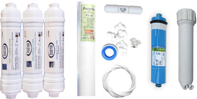 Duster 1 Year RO service Kit with Inline set, Hi-tech 75 GPD membrane, Housing (MH), Spun and Other Accessories Solid Filter Cartridge(0.001, Pack of 10)
Duster 1 Year RO service Kit with Inline set, Hi-tech 75 GPD membrane, Housing (MH), Spun and Other Accessories Solid Filter Cartridge(0.001, Pack of 10)