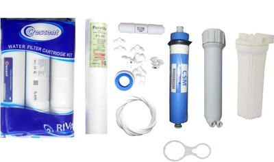 Crescent 1 Year RO Service Kit with Inline set, CSM 80 GPD membrane, bowl, Housing, Spun Solid Filter Cartridge(0.001, Pack of 12)
Crescent 1 Year RO Service Kit with Inline set, CSM 80 GPD membrane, bowl, Housing, Spun Solid Filter Cartridge(0.001, Pack of 12)