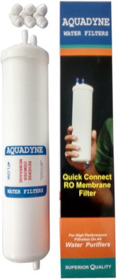 AQUADYN RO Membrane 100 GPD - Hi TDS Quickfit type for Self Service of all domestic RO Water Purifiers Solid Filter Cartridge(Absolute 0.0001 microns, Pack of 1)
AQUADYN RO Membrane 100 GPD - Hi TDS Quickfit type for Self Service of all domestic RO Water Purifiers Solid Filter Cartridge(Absolute 0.0001 microns, Pack of 1)