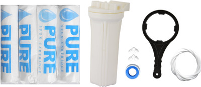 Pure 10” Spun candle 5 Micron 4 pcs with Bowl, Spanner, Pipe, Elbo and Teflon tape for water purifier Solid Filter Cartridge(5, Pack of 9)
Pure 10” Spun candle 5 Micron 4 pcs with Bowl, Spanner, Pipe, Elbo and Teflon tape for water purifier Solid Filter Cartridge(5, Pack of 9)