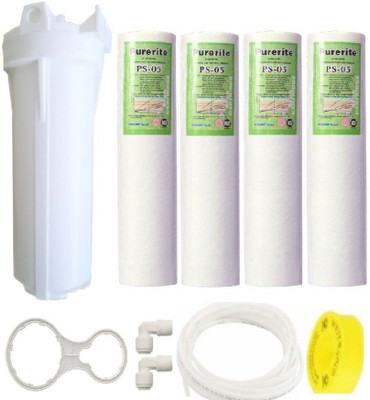 BalRama Prefilter 10" Housing Set with 4 Kemflo Spun PP Candle + Elbows + Teflon Tape + Pipe + Spanner Solid Filter Cartridge(0.5, Pack of 10)
BalRama Prefilter 10" Housing Set with 4 Kemflo Spun PP Candle + Elbows + Teflon Tape + Pipe + Spanner Solid Filter Cartridge(0.5, Pack of 10)