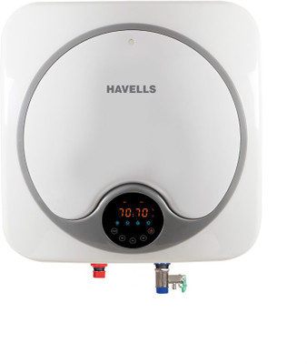 Havells 15 L Storage Water Geyser(White, Grey, GHWEQDTWG015), Grey;white