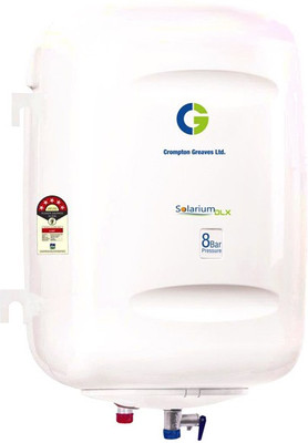 Crompton 10 L Storage Water Geyser(White, Ivory, Solarium Dlx), Ivory;white