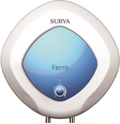 Surya 15 L Storage Water Geyser(White, Blue, Ferro), Blue;white