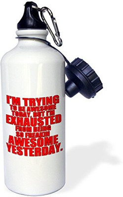 3dRose 621 ml Water Purifier Bottle(White)