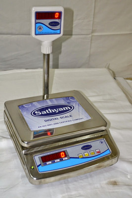 Sathyam Regular Table Top Ss 10kg/1g Weighing Scale(Blue)