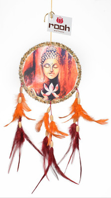 Rooh Wellness Rooh dream catcher canvas buddha kamal Wool Windchime(14 inch, Orange, Maroon)
Rooh Wellness Rooh dream catcher canvas buddha kamal Wool Windchime(14 inch, Orange, Maroon)