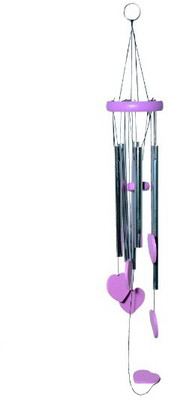 Avani Industries Aluminium, Wooden Windchime(25 inch, Pink, Silver)
